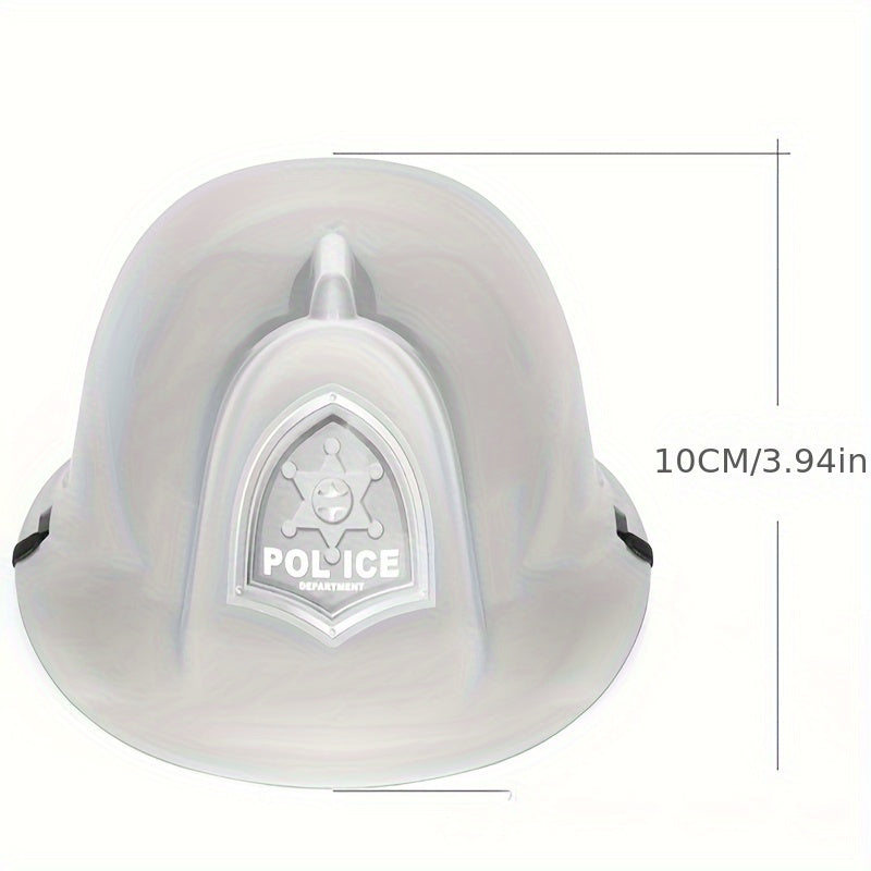 1pc Halloween Role-playing Fire Hats Police Hats Engineering Hats Role-playing Toy Hats Educational Toys Gift Birthday Toys Gift Decorative Hat Easter Gift Garland