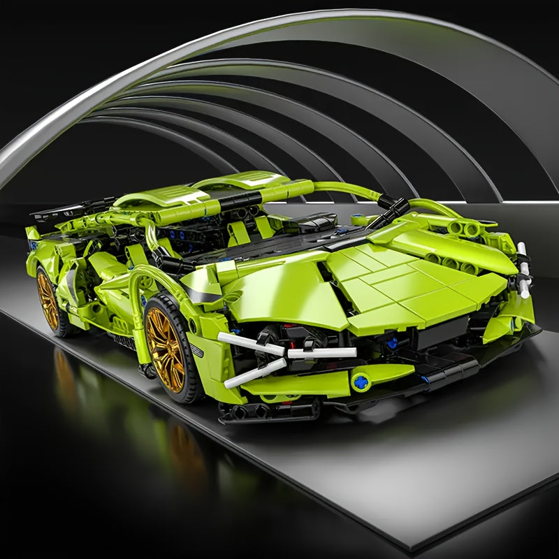 2360+pcs of sports car model building kit, ABS plastic stackable interlocking building toy, ideal birthday and Christmas gift