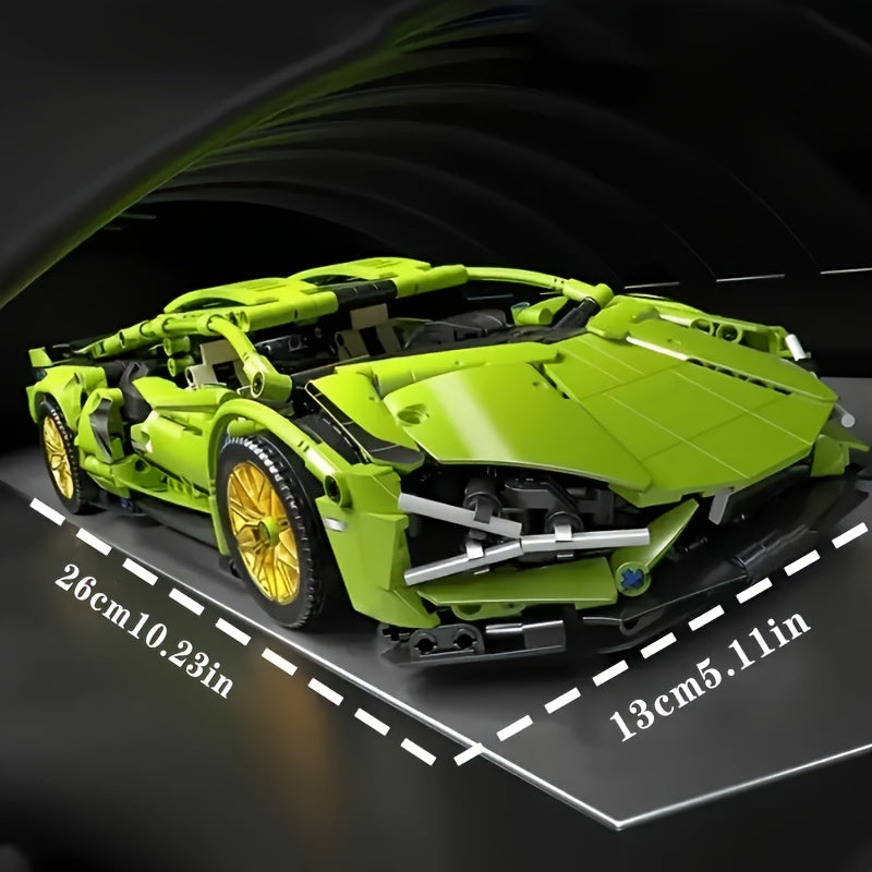 2360+pcs of sports car model building kit, ABS plastic stackable interlocking building toy, ideal birthday and Christmas gift