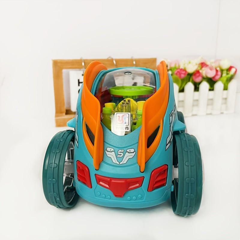An Automatic Dump Truck Toy with Colorful Lights And Music, It Rolls Over by Itself And Is a Lot of Fun. It'S a Great Gift for Birthdays, Holidays, Christmas, Thanksgiving, Halloween, And Parties.