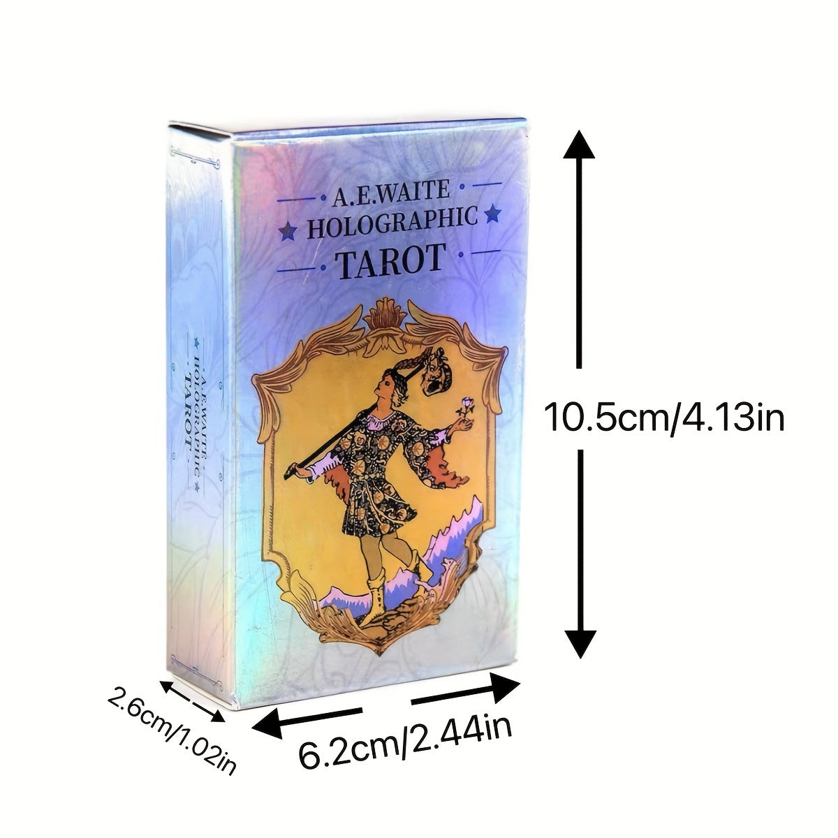 Classic Holographic Rider-Waite Tarot Card Classic Rider-Waite Tarot Card Game With Holographic Flash Cards