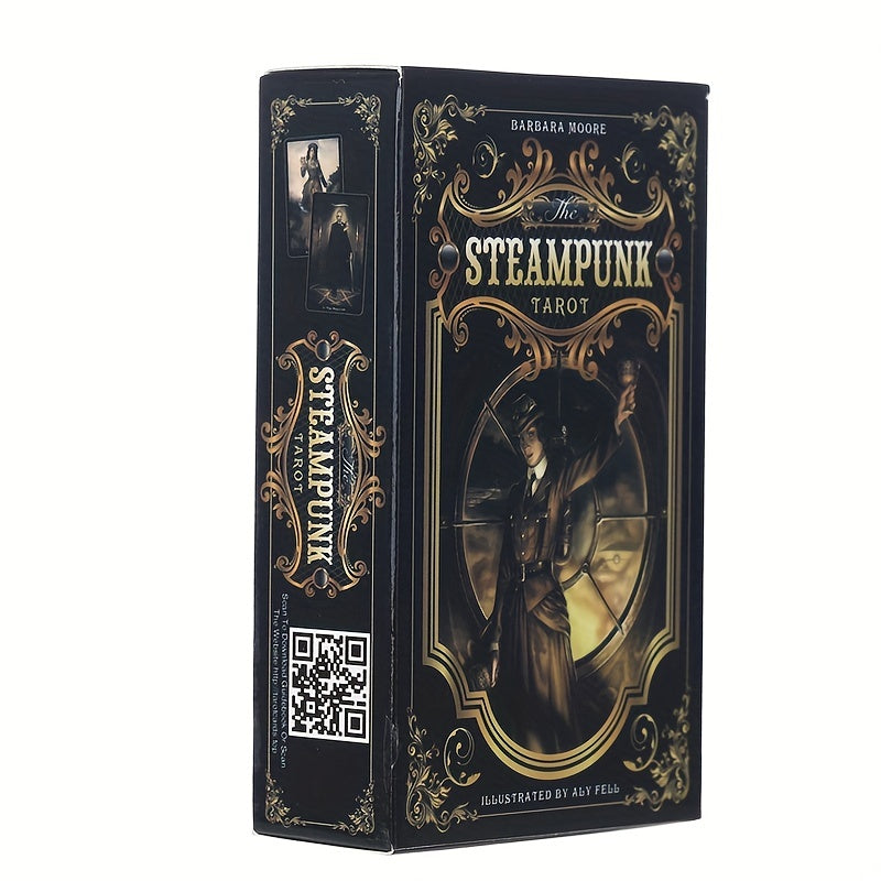 78-Card Steampunk Tarot Deck: Unlock the Mysteries of the Future