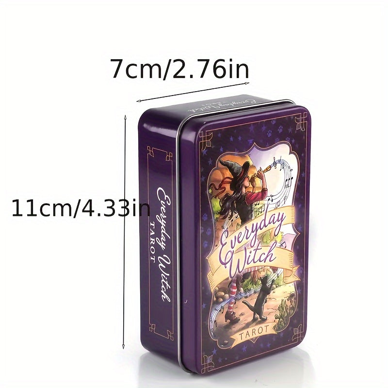 For Ages 14 and Up, Gilded Edges Everyday Witch Tarot Deck: Standard Role-Playing Game