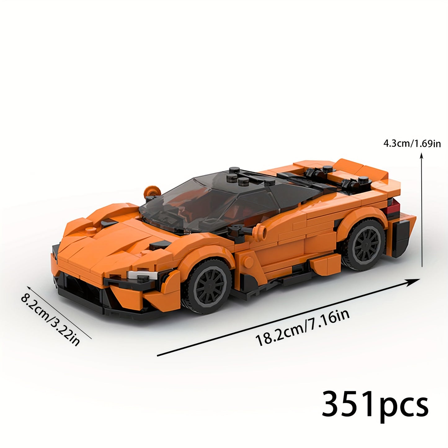 Children's Educational Building Block Toy moc City Cool Racing Car Holiday Gift