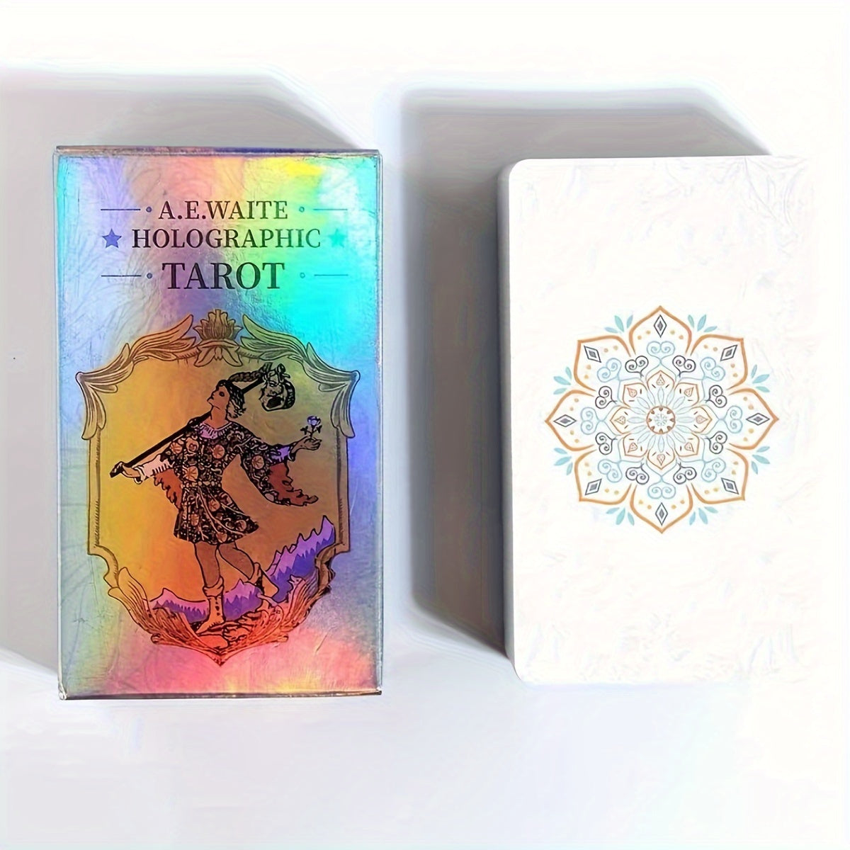 Classic Holographic Rider-Waite Tarot Card Classic Rider-Waite Tarot Card Game With Holographic Flash Cards