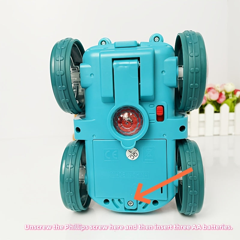 An Automatic Dump Truck Toy with Colorful Lights And Music, It Rolls Over by Itself And Is a Lot of Fun. It'S a Great Gift for Birthdays, Holidays, Christmas, Thanksgiving, Halloween, And Parties.