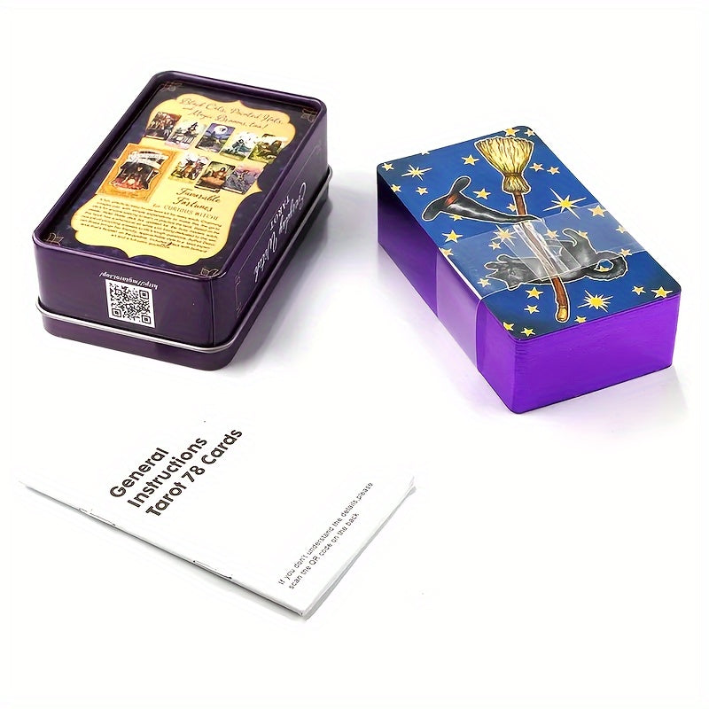 For Ages 14 and Up, Gilded Edges Everyday Witch Tarot Deck: Standard Role-Playing Game