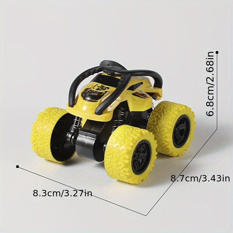 Four-Wheel Drive Inertia Toy Monster Truck That Can Be Pulled Back, 360° Rotating Stunt Car Toy for Valentine'S Day Party Birthday Gifts.