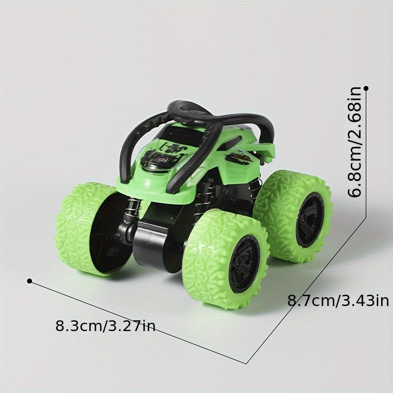 Four-Wheel Drive Inertia Toy Monster Truck That Can Be Pulled Back, 360° Rotating Stunt Car Toy for Valentine'S Day Party Birthday Gifts.