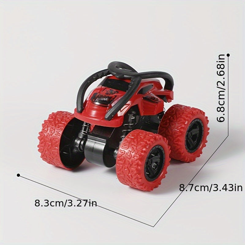 Four-Wheel Drive Inertia Toy Monster Truck That Can Be Pulled Back, 360° Rotating Stunt Car Toy for Valentine'S Day Party Birthday Gifts.
