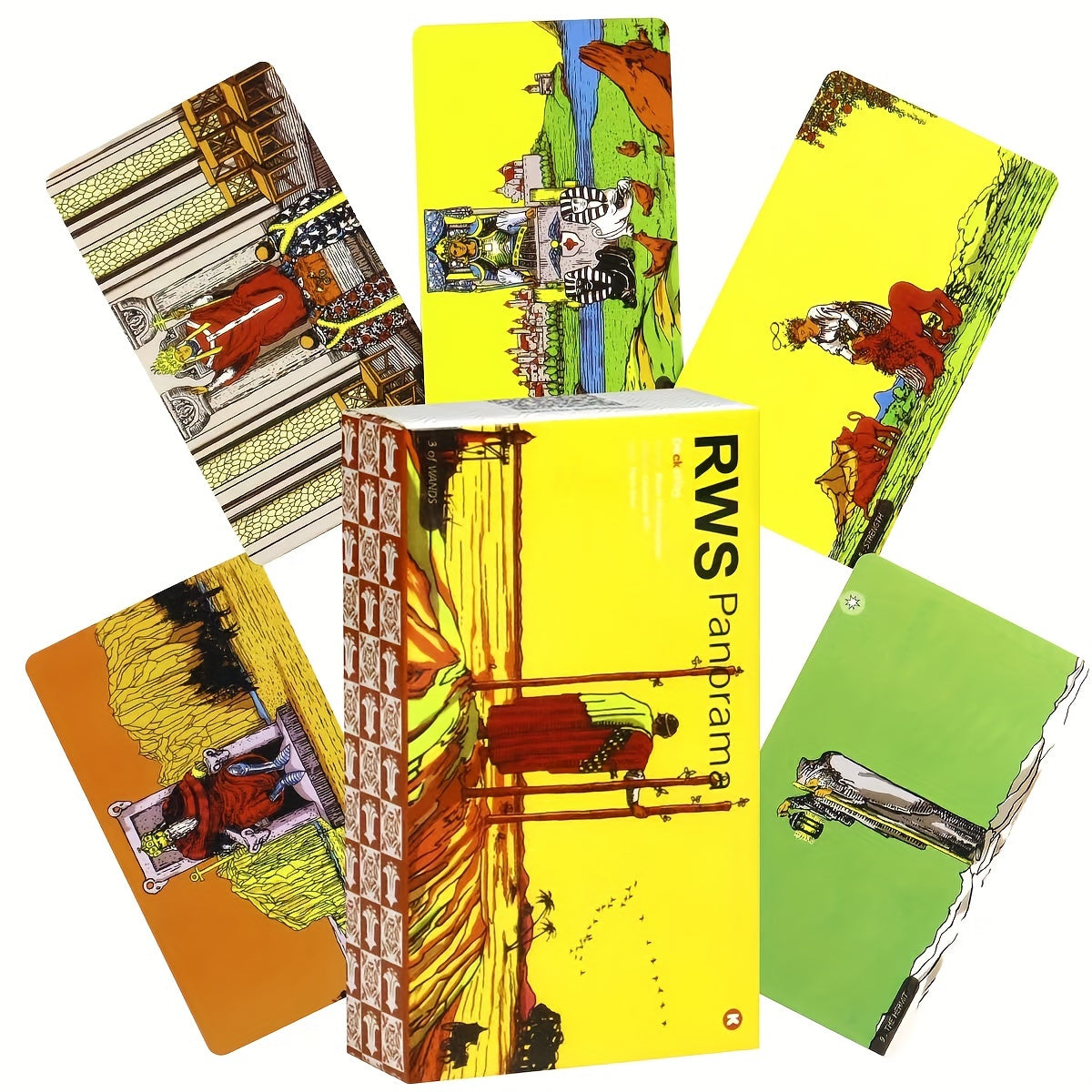 Premium Paper Full-View Knight Edition RWS Panorama Tarot Cards - Game & Accessory