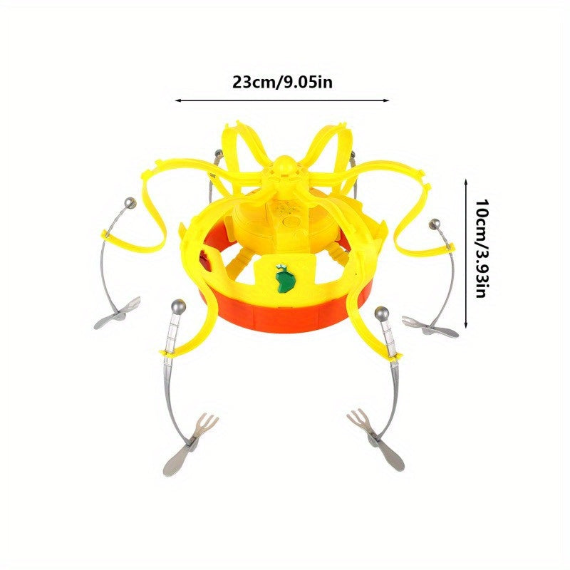 Crown Shape Rotating Food Hat Eat the Spinning Snacks Before the Music Stops for Children Play Cartoon Hat