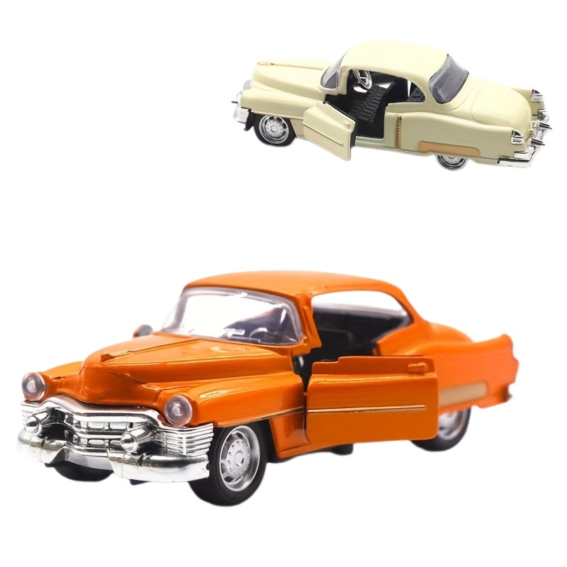 Retro Classic Car Alloy Car Model, Car Model Toy Can Open The Door Halloween Christmas Gift