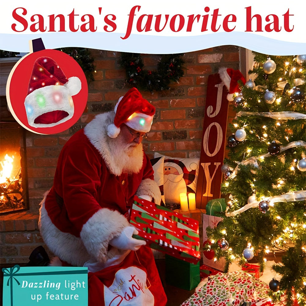 Cool Funny Christmas Hat Cool Unique Plush Christmas Hat, Funny Light Funny Christmas Hat, Halloween Cosplay Costume Props, Party Decors Photography Props, Ideal choice for Gifts for stocking stuffers