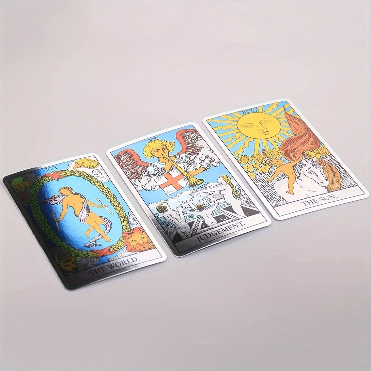 Classic Holographic Rider-Waite Tarot Card Classic Rider-Waite Tarot Card Game With Holographic Flash Cards
