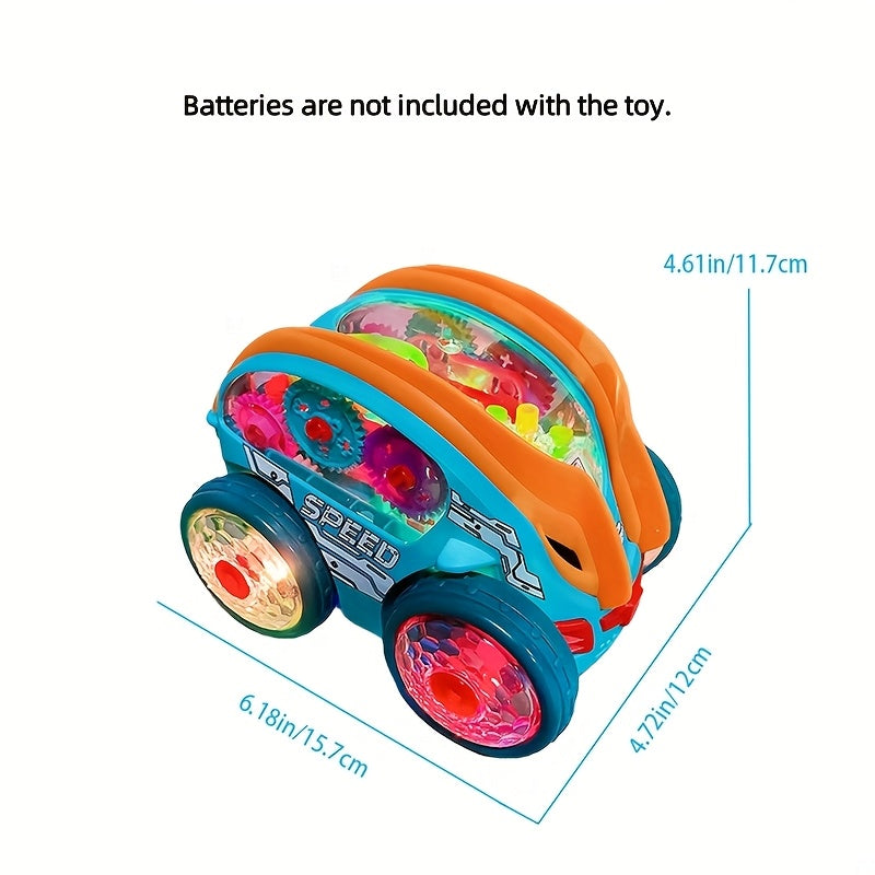 An Automatic Dump Truck Toy with Colorful Lights And Music, It Rolls Over by Itself And Is a Lot of Fun. It'S a Great Gift for Birthdays, Holidays, Christmas, Thanksgiving, Halloween, And Parties.