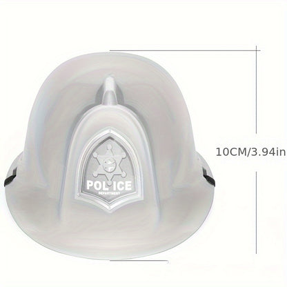 1pc Halloween Role-playing Fire Hats Police Hats Engineering Hats Role-playing Toy Hats Educational Toys Gift Birthday Toys Gift Decorative Hat Easter Gift Garland