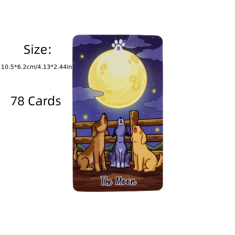 Board Games, Labradorable Tarot Cards Cute Dog Design A 78 Deck Oracle English Visions Divination Edition Borad Playing Games Christmas Gift, New Year Gift