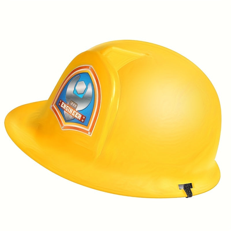 Youngsters' Halloween Costume Accessory - 1pc Firefighter, Police & Construction Hat in Red\u002FBlue\u002FYellow - Perfect for Cosplay, Parties & Educational Play