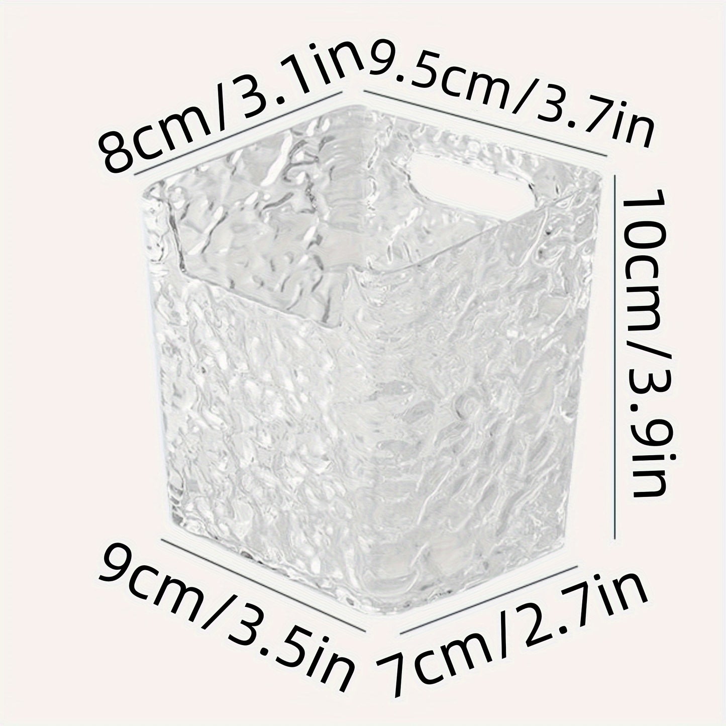 Transparent Glacier Texture Wall-mounted Storage Box with Pink Bow Design - Perfect for Toothpaste, Toothbrushes and Cosmetics - Stylish Bathroom Accessories, Bathroom Storage and Storage, AYQW, Shelf, Shelves
