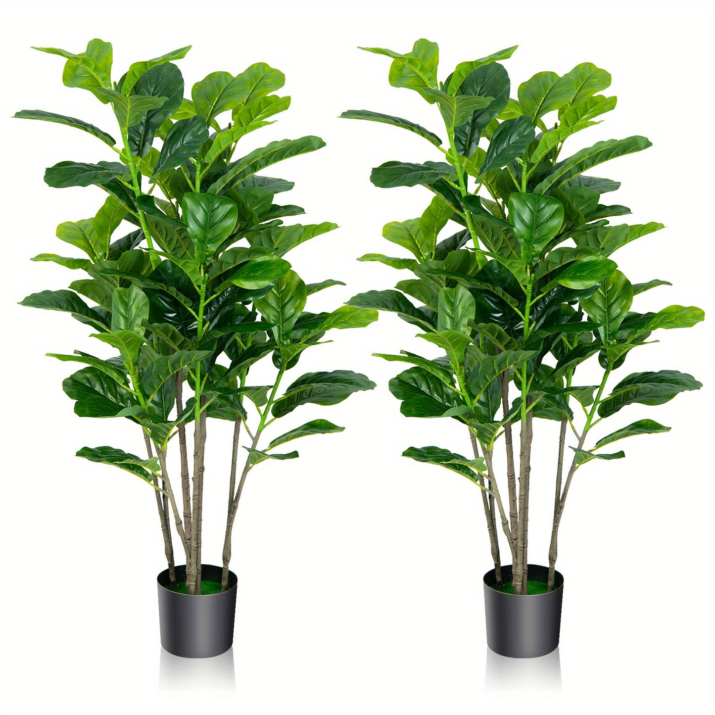 Ensemble de 2 arbres artificiels Lifezeal de 51 pouces pour l'int¨¦rieur et l'ext¨¦rieur