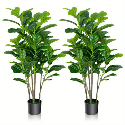 Ensemble de 2 arbres artificiels Lifezeal de 51 pouces pour l'int¨¦rieur et l'ext¨¦rieur