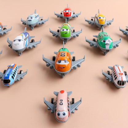 10 Pack of Mini Metal Airplane Toys with Inertia Power and Alloy Structure - Perfect for Party Favors and Gifts