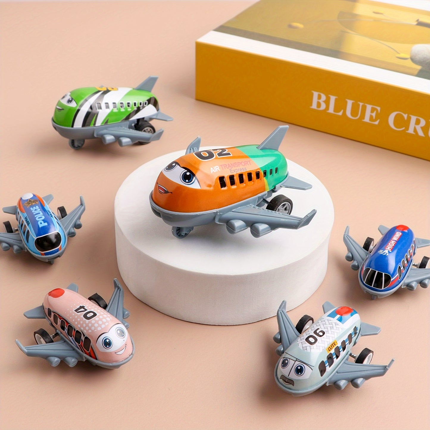 10 Pack of Mini Metal Airplane Toys with Inertia Power and Alloy Structure - Perfect for Party Favors and Gifts