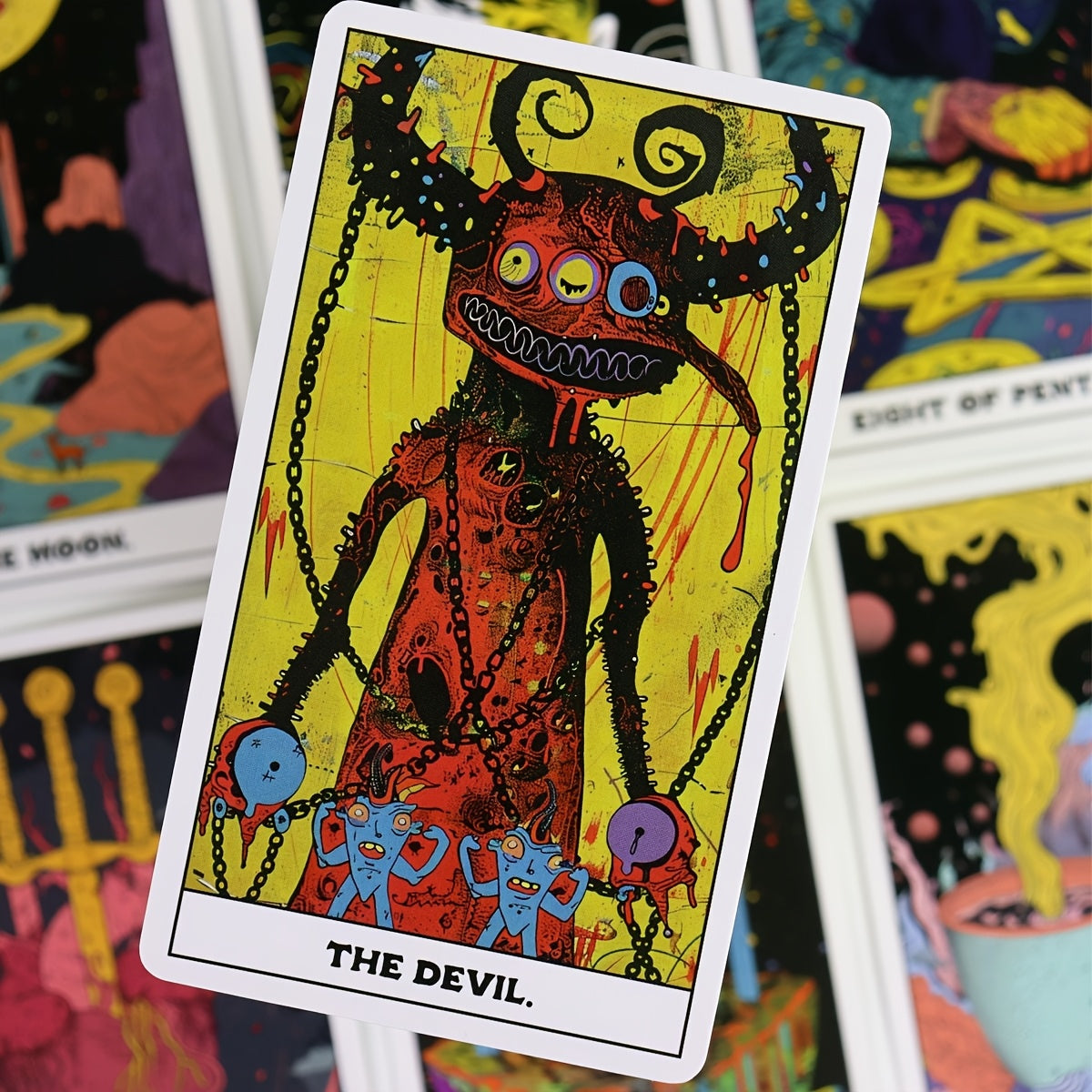 1 Deck English Phantom Cards Board Game, Paper Material, Classic Tarot Inspired Divination Tool for Strategy and Decision Making