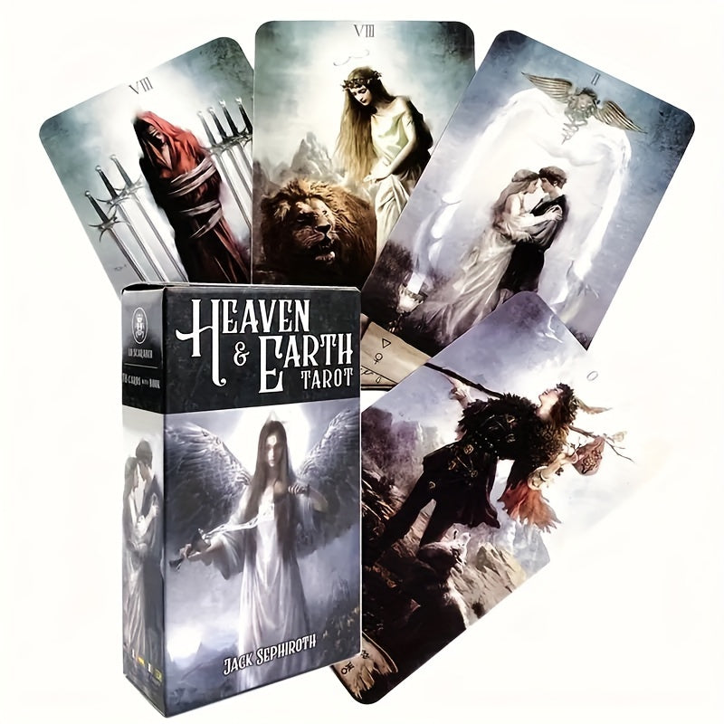 1 Set of Vibrant Heaven & Earth Tarot Pocket Cards - Perfect for Parties, Meditation, and Spiritual Exploration - Great Conversation Starter and Unique Gift Idea