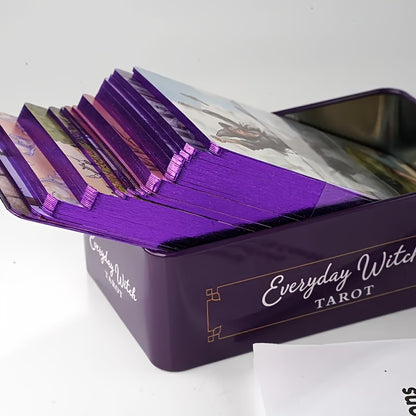 For Ages 14 and Up, Gilded Edges Everyday Witch Tarot Deck: Standard Role-Playing Game