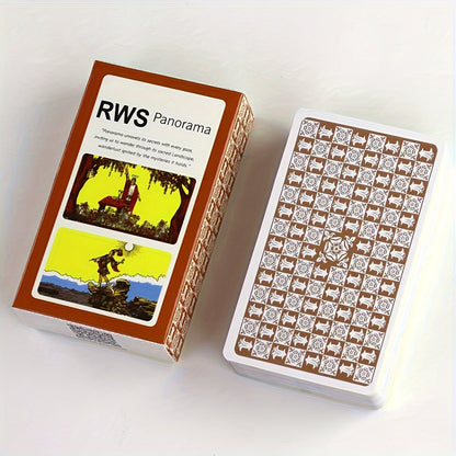 Premium Paper Full-View Knight Edition RWS Panorama Tarot Cards - Game & Accessory