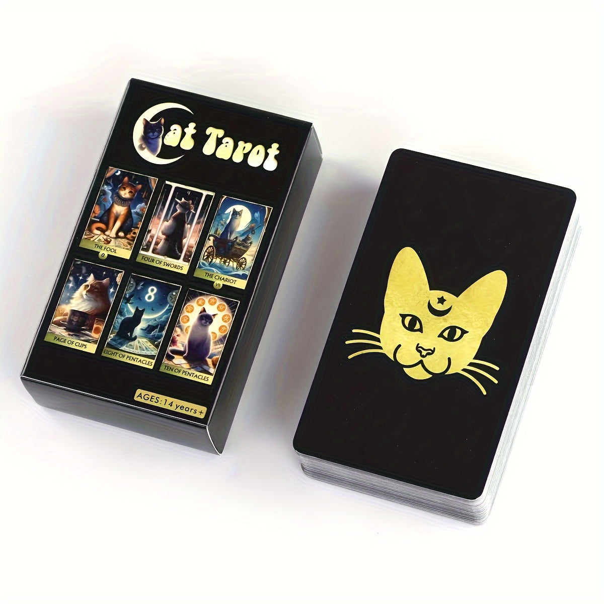 Cat Tarot Deck of 78 Cards: an Adventurous Set for Ages 14 And Up, Featuring The Majesty of The Cat King.