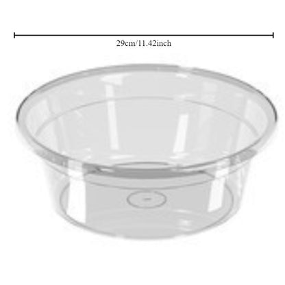 Durable Plastic Washbasin - Transparent, Multi-Use for Home & Dorms, Ideal for Vegetables, Laundry & Face, Thickened, Small Size