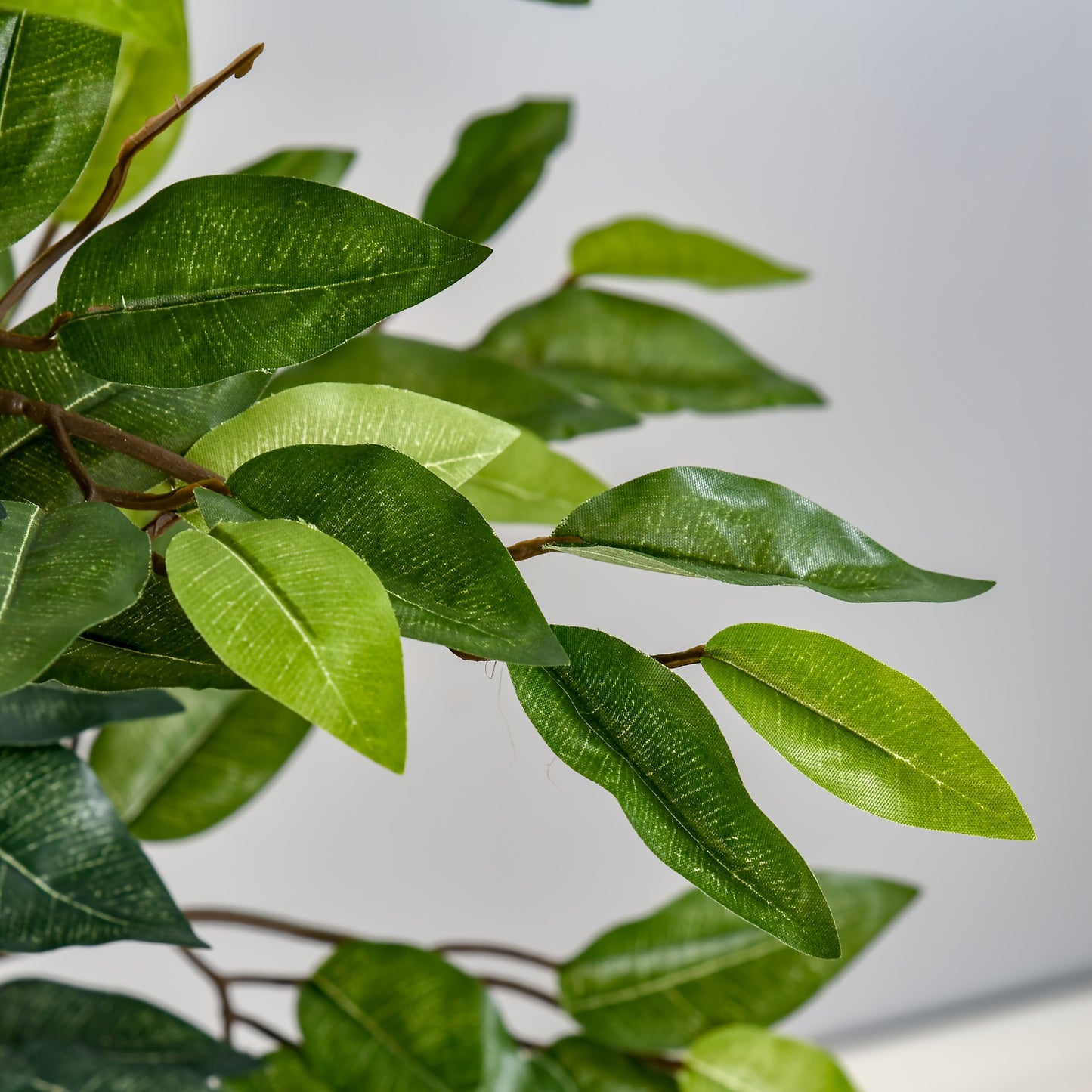 Arbre artificiel en Ficus de 5 pieds, faux arbre avec feuilles, plante artificielle dans un pot de p¨¦pini¨¨re pour la d¨¦coration int¨¦rieure et ext¨¦rieure