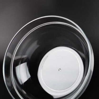 1pc of Transparent Acrylic Facial Basin, Thickened Plastic Round Basin for Home Use, Small Round Wash Basin.