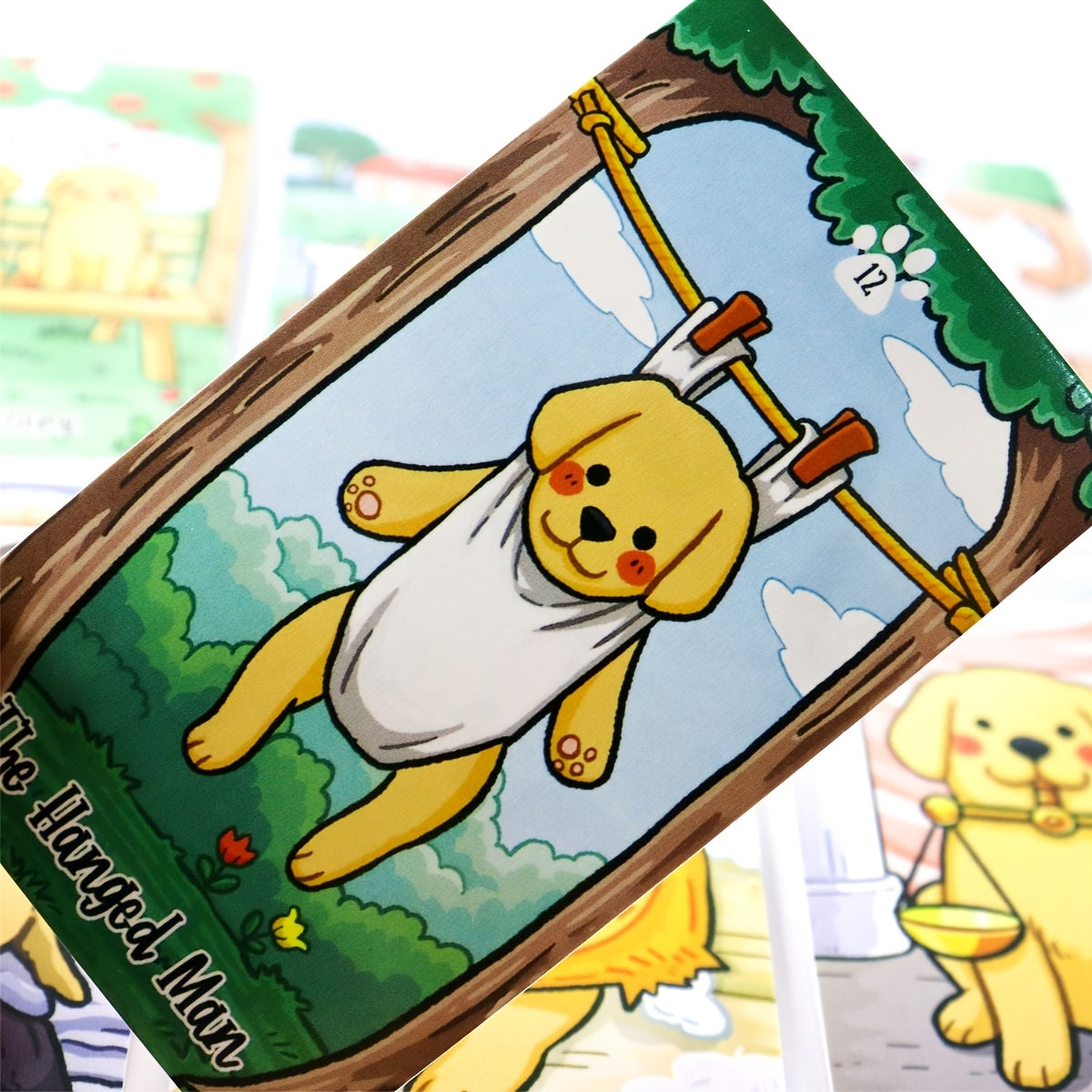 Board Games, Labradorable Tarot Cards Cute Dog Design A 78 Deck Oracle English Visions Divination Edition Borad Playing Games Christmas Gift, New Year Gift