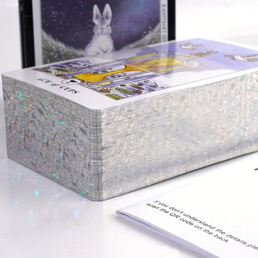 Lunalapin Tarot Cards In Tin Box Gilded Edge Tarot Deck For Fortune Telling Divination Board Game Cards