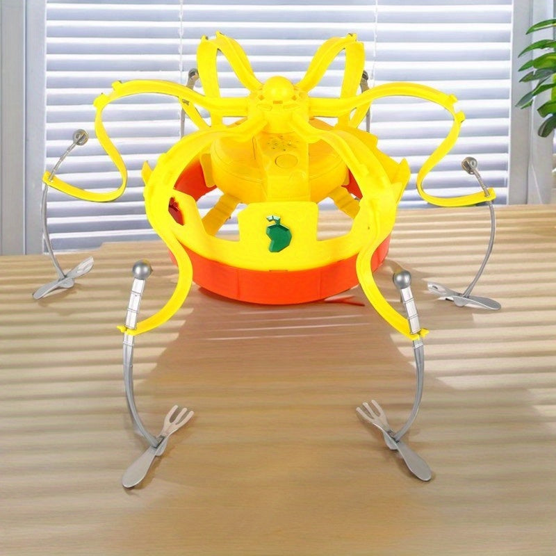 Crown Shape Rotating Food Hat Eat the Spinning Snacks Before the Music Stops for Children Play Cartoon Hat