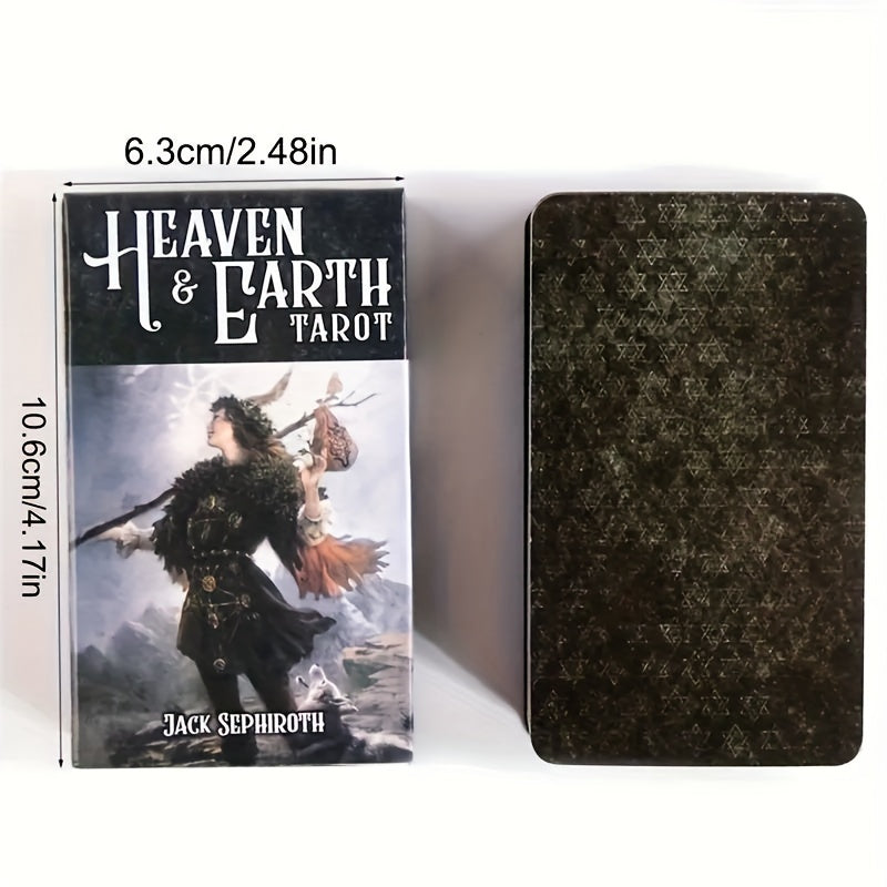 1 Set of Vibrant Heaven & Earth Tarot Pocket Cards - Perfect for Parties, Meditation, and Spiritual Exploration - Great Conversation Starter and Unique Gift Idea