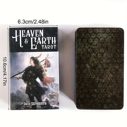 1 Set of Vibrant Heaven & Earth Tarot Pocket Cards - Perfect for Parties, Meditation, and Spiritual Exploration - Great Conversation Starter and Unique Gift Idea