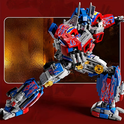 1000+pcs ABS Building Bricks Toy, 2-in-1 Transforming Car Model Building Set, Creative Construction Blocks for Home Decor, Durable Construction, Ideal Christmas\u002FHalloween\u002FThanksgiving Gift, Vibrant Display, Construction Toy Set