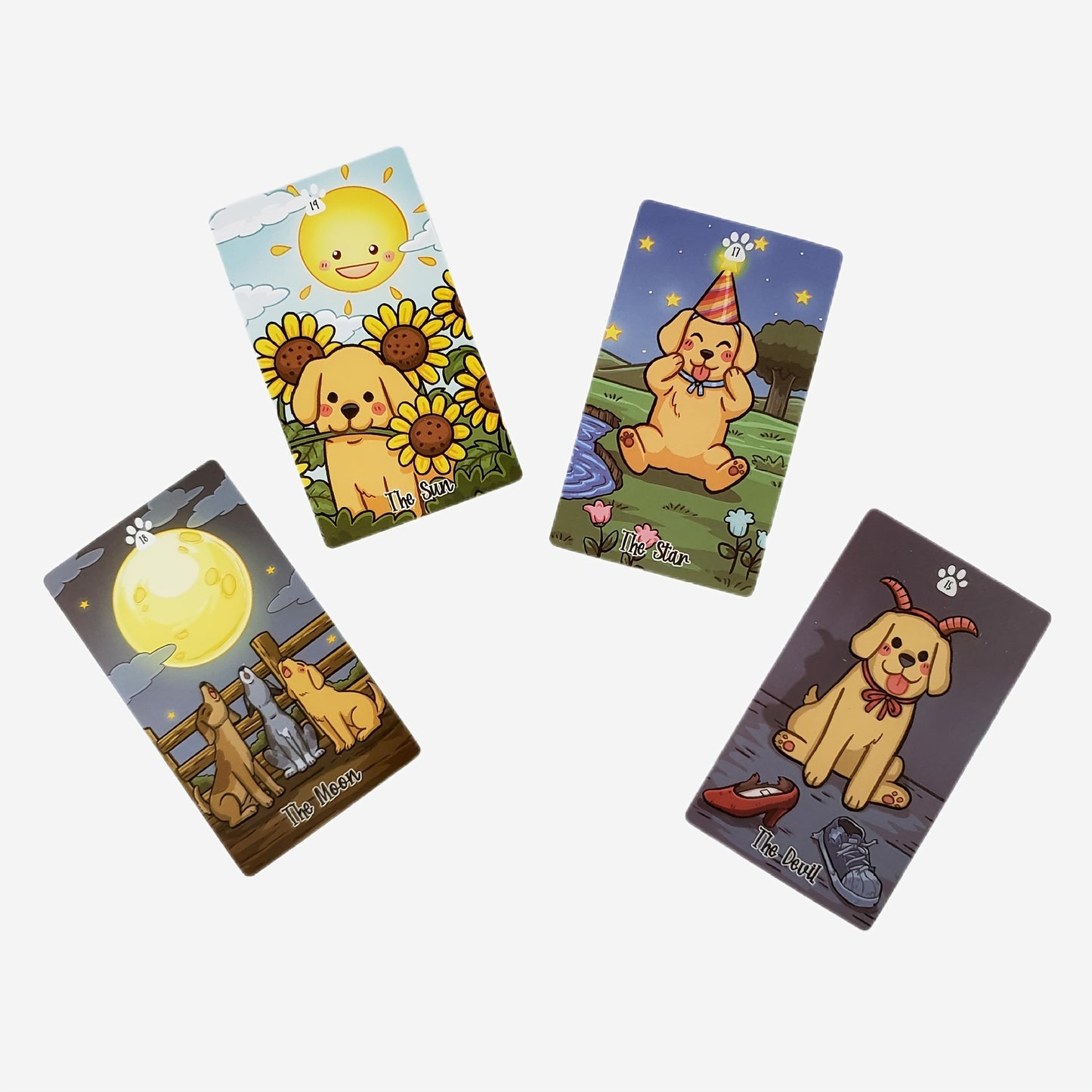 Board Games, Labradorable Tarot Cards Cute Dog Design A 78 Deck Oracle English Visions Divination Edition Borad Playing Games Christmas Gift, New Year Gift