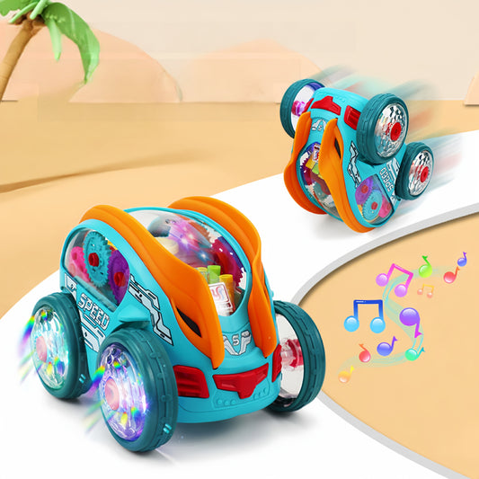An Automatic Dump Truck Toy with Colorful Lights And Music, It Rolls Over by Itself And Is a Lot of Fun. It'S a Great Gift for Birthdays, Holidays, Christmas, Thanksgiving, Halloween, And Parties.