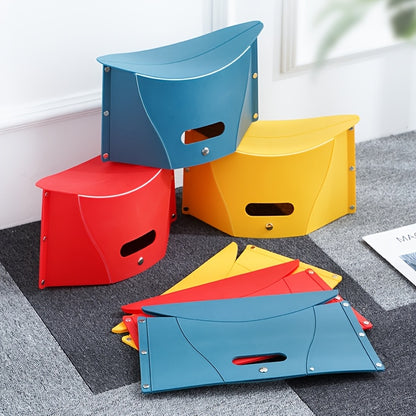 Collapsible Shoe Changing Chair Stool Outdoor Fishing Camping Yard Living Room Multifunctional Portable Hand Basket Folding Stool Portable Plastic Stool Strong and Durable