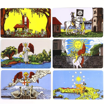 Premium Paper Full-View Knight Edition RWS Panorama Tarot Cards - Game & Accessory