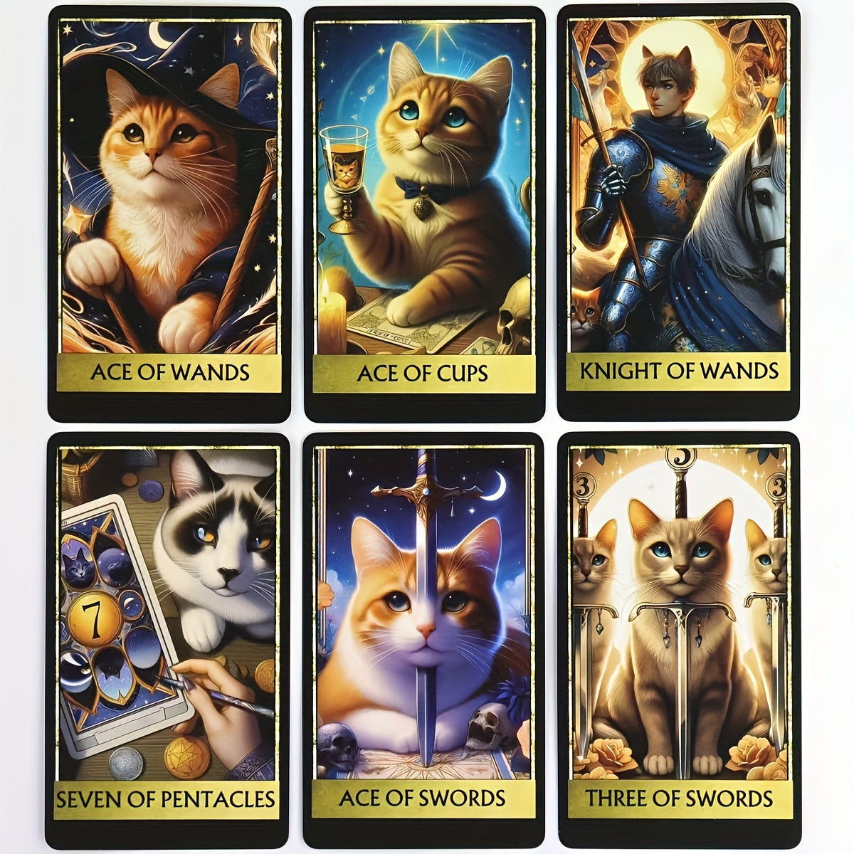 Cat Tarot Deck of 78 Cards: an Adventurous Set for Ages 14 And Up, Featuring The Majesty of The Cat King.