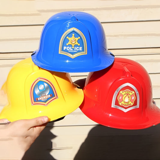 1pc Halloween Role-playing Fire Hats Police Hats Engineering Hats Role-playing Toy Hats Educational Toys Gift Birthday Toys Gift Decorative Hat Easter Gift Garland