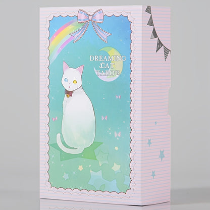 DREAMING CAT TAROT, 78 Card Standard Size Fortune Telling Card Party Game, Fortune Telling Board Game Halloween, Thanksgiving, Christmas Gift