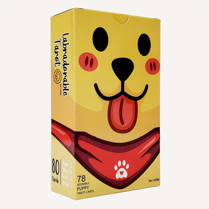 Board Games, Labradorable Tarot Cards Cute Dog Design A 78 Deck Oracle English Visions Divination Edition Borad Playing Games Christmas Gift, New Year Gift
